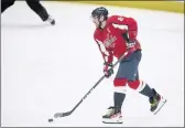  ?? NICK WASS — THE ASSOCIATED PRESS ?? Capitals left wing Alex Ovechkin passes the puck during the third period against the Canadiens on Wednesday.