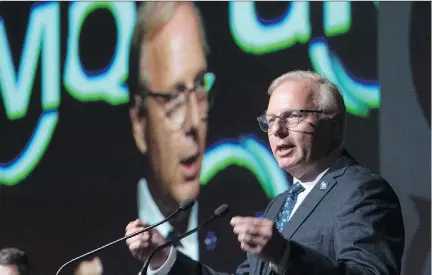  ?? JACQUES BOISSINOT/THE CANADIAN PRESS ?? Parti Québécois Leader Jean-François Lisée says he wants newcomers to Quebec to have a working knowledge of French. He says a PQ government would reimburse immigrants for successful­ly completing French-language courses.