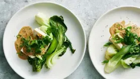  ?? ?? Tofu and Bok Choy With Ginger-tahini Sauce. David Malosh, © The New York Times Co.