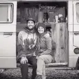  ??  ?? Kevin Arnold, left, and Dani Dukes have opted for living a van life and traveling the country.