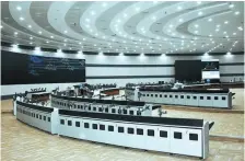  ??  ?? This is what the operation control centre of the freight corridor will look like