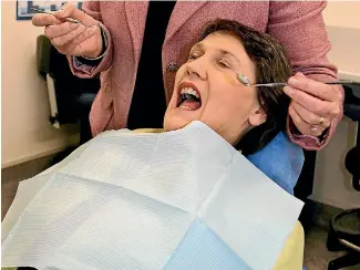  ?? PHOTO: PHIL REID/STUFF ?? Former prime minister Helen Clark is urging the Government to extend subsidised dentistry.