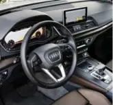  ??  ?? Audi’s Multi-Media Interface and Virtual Cockpit offer several ways to operate navigation, audio and car systems.