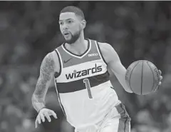  ?? TONY DEJAK/ASSOCIATED PRESS ?? Austin Rivers surrenders only 0.778 points per play, according to Synergy Sports, best among the Wizards and in the 88th percentile of the NBA.