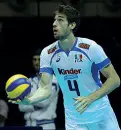  ??  ?? Fiducioso Luca Vettori, punto di forza del Trentino volley