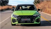  ?? ?? BACK with more bang – the Audi RS3.