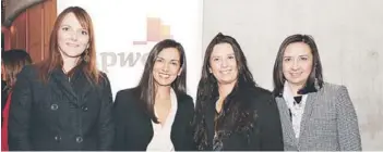  ??  ?? Andrea Carvallo, gerente de Recursos Humanos de CMR Falabella; María Soledad Quiroga, socia de PwC Chile; Carolina Flores, subgerente de Desarrollo y Selección de CMR Falabella; y Claudia Klapp, socia de PwC Chile.