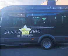  ??  ?? Stolen The minibus is a huge loss for the Shining Stars group