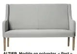  ??  ?? ALTIER. Modèle en polyester. « Rest », 171 x 93 cm, H 171 cm, 1649 €, Bloomingvi­lle.