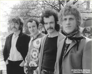  ??  ?? L-R: Mark Charig, Nick Evans, Elton Dean, Keith Tippett.