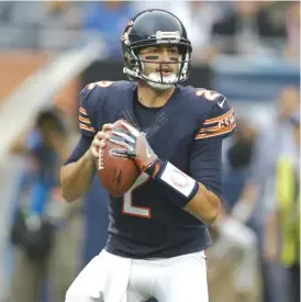  ??  ?? Brian Hoyer, who will play for the first time at Lambeau Field on Thursday night, says he’s “not about taking chances” that could lead to turnovers.
| MICHAEL CONROY/ AP