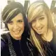  ?? COURTESY OF KAT PERKINS ?? Kat Perkins, left, was Christina Grimmie’s roommate while taping “The Voice.”