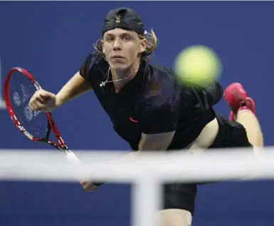  ?? KATHY WILLENS/THE ASSOCIATED PRESS ?? After serving up a win in the second round of the U.S. Open, Canadian teen Denis Shapovalov recalled some funny moments.