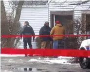  ??  ?? Officers Eric Joering and Anthony Morelli were shot after entering the residence in the Columbus suburb.