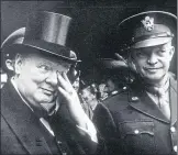  ??  ?? Churchill celebrates VE Day with US President Dwight Eisenhower
