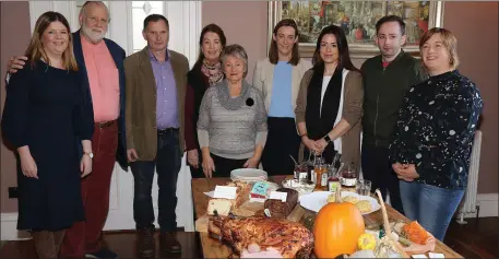  ??  ?? Wexford Food Family members and guests at the Taste Wexford Breakfast Showcase in Wilton Castle, Bree.