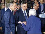  ?? FRANZISKA KRAUFMANN / DPA ?? Bank of England Gov. Mark Carney (left), European Central Bank President Mario Draghi and Federal Reserve Chair Janet Yellen meet in March.