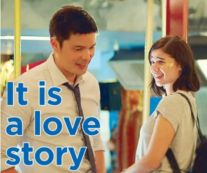  ??  ?? What carries the movie, though, are the palpable chemistry between the two leads (Dingdong Dantes and Anne Curtis), and their acting adeptness.
