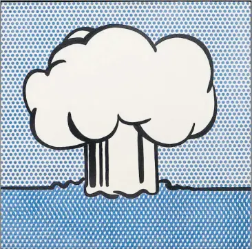  ?? [ Katalog] ?? So dekorativ kann die Katastroph­e sein: Roy Liechtenst­ein: „Atomic Burst“, 1965.