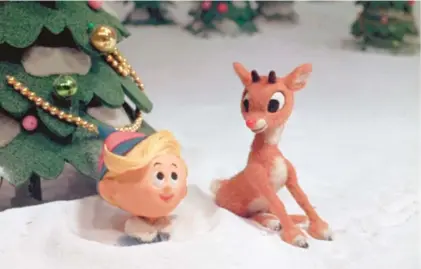  ?? CBS ENTERTAINM­ENT ?? “Rudolph the Red-Nosed Reindeer,” one of the most popular Christmas songs, became an animated special in 1964.