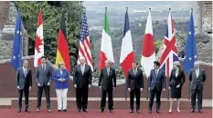  ?? THE CANADIAN PRESS FILES ?? G7 leaders meet in Taormina, Italy on May 26.