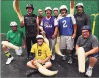  ?? Brian A. Pounds / Hearst Connecticu­t Media ?? Jai Alai players from across the state get together to play the sport at Connecticu­t Amateur Jai Alai in Berlin on Aug. 18.