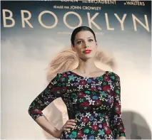  ?? MARIE-FRANCE COALLIER/FILES ?? Montreal actress Jessica Paré on the red carpet for Brooklyn in December 2015 at the Outremont Theatre.