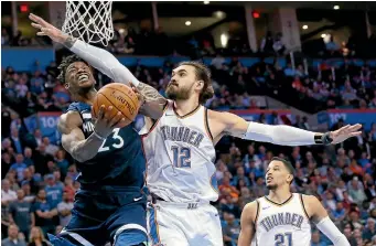  ?? PHOTO: AP ?? OKC Thunder centre Steven Adams has always been a steely defensive presence, but is now adding offensive firepower to his arsenal.