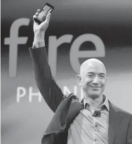  ??  ?? Amazon CEO Jeff Bezos in Seattle in June 2014. Amazon announced it is planning to build a second, “equal” headquarte­rs in another city.