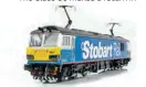  ?? ?? Stobart Rail liveried Class 92 No. 92017 Bart the Engine in ‘OO’ gauge is added to Kernow Model Rail Centre’s range of limited edition models, due in late Summer of 2022.