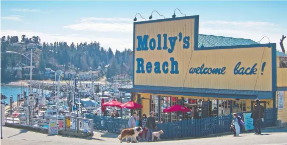  ??  ?? Molly's Reach on British Columbia's Sunshine Coast is well-known to fans of the iconic CBC-TV series The Beachcombe­rs, which aired from 1972 to 1990.