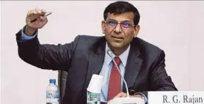  ?? BLOOMBERG PIC ?? Former governor of the Reserve Bank of India Raghuram Rajan says developing economies are now in a stronger position to absorb interest rate hikes.