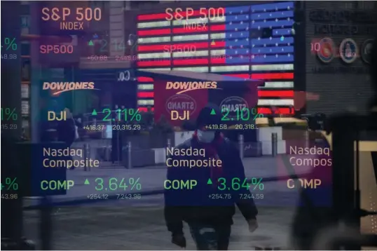  ?? BLOOMBERG ?? The irrational exuberance of stock investors appears confined to a few specific areas and is not yet widespread enough to cause major concern, say analysts