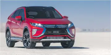  ?? SUPPLIED ?? The new Mitsubishi Eclipse Cross compact SUV arrives in showrooms in March 2018.