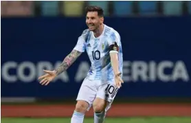  ?? AFP ?? Podría ser la última ocasión que tiene Messi para ganar algo con Argentina.