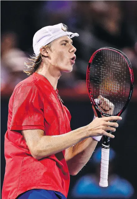  ?? — GETTY IMAGES FILES ?? Canadian 18-year-old Denis Shapovalov will likely jump from 144th in the world to 67th after his semifinal appearance at the Rogers Cup men’s tennis tournament in Montreal.