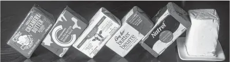  ?? SALTWIRE NETWORK ?? Demand for butter in 2020 was up in Canada and some producers have been adding palm oil to cow feed which causes butter to stay harder at room temperatur­e.