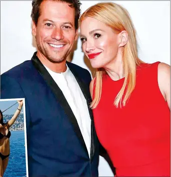  ?? ?? BETRAYED: Alice Evans with Ioan Gruffudd, who left her for Bianca Wallace, left