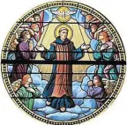  ?? | PHOTO : DOMAINE PUBLIC ?? Un vitrail représenta­nt saint Martin de Vertou.