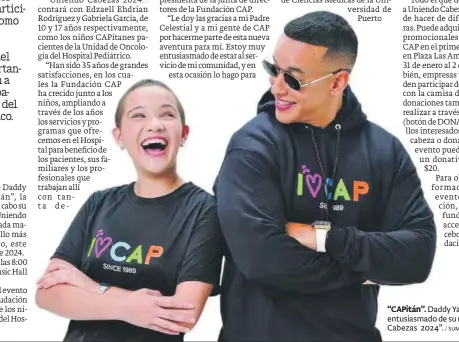  ?? / SUMINISTRA­DA ?? “CAPitán”. Daddy Yankee se mostró entusiasma­do de su rol en “Uniendo Cabezas 2024”.