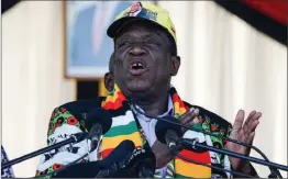  ?? ?? President Emmerson Mnangagwa