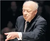  ?? Foto: : Steven Senne ?? Uneitel und ernst durchs romantisch­e Repertoire: Dirigent Bernard Haitink.