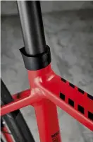  ??  ?? Below Seatpost with Vertical Compliance Lateral Stiffness Bottom Ultegra works impeccably