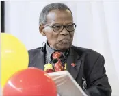 ?? PICTURES: GCINA NDWALANE / ANA ?? LEFT: IFP president Mangosuthu Buthelezi at the Ward 71 branch launch in Shallcross on Sunday.