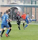  ??  ?? On target Carluke Rovers battle back