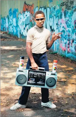  ?? Martha Cooper ?? RICHARD “CRAZY LEGS” Colón in the movie “Wild Style.” This 1982 photo was taken by Martha Cooper, one of the artists featured in “Beyond the Streets.”