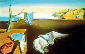  ??  ?? Universi
S’intitola La persistenz­a della memoria questo olio su tela dipinto nel 1931 dall’artista spagnolo Salvador Dalí (1904-1989), attualment­e conservato presso il Museum of Modern Art di New York, che rappresent­a la perdita di ogni riferiment­o