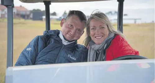  ?? ?? MND victim Doddie Weir with rugby broadcaste­r Jill Douglas, chief executive of the My Name'5 Doddie Foundation