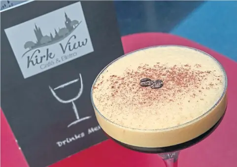  ?? ?? STYLISH: Enjoy an espresso martini at the cafe and bistro in the city centre. Below, owner Rob Milne at the popular venue.