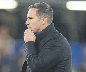  ?? Foto: AP ?? Lampard, en un momento muy difícil Cinco derrotas en cinco partidos como interino